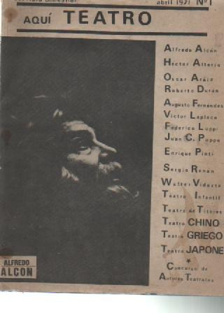 Aqui Teatro - Alfredo Aicon - Abril 1971 - Libros