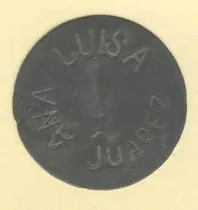 Comprar Lata Ficha Ana Luisa De Juarez, De 1 Vellon!!!!!!!!!!!!