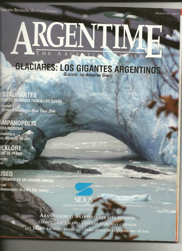 Revista Argentime Review Bilingue Glaciares Los Gigantes Arg