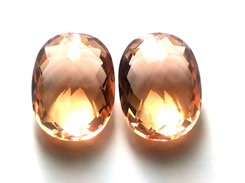 Citrino Laranja, Par 32,55cts, 20mm Gemas Grandes