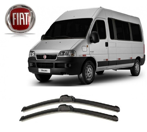 02 Palhetas Parabrisa Dianteiro Fiat  Ducato  1998 A 2017