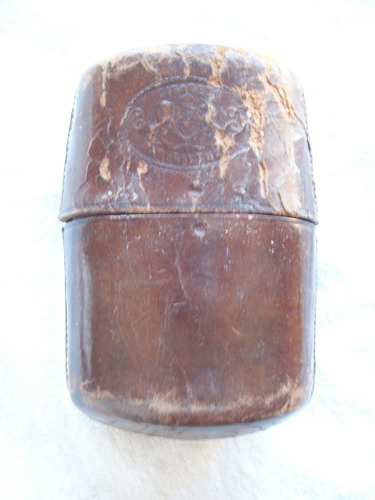 Antigua Cigarrera De Cuero