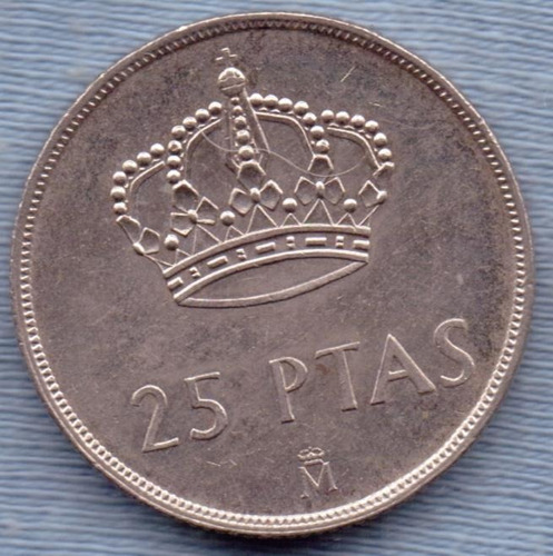 España 25 Pesetas 1983 * Corona * Juan Carlos I *