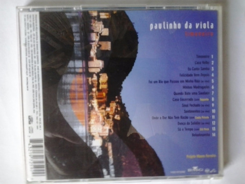 Cd Paulinho Da Viola - Timoneiro Ótimo Estado Midia E Capa (Usado)