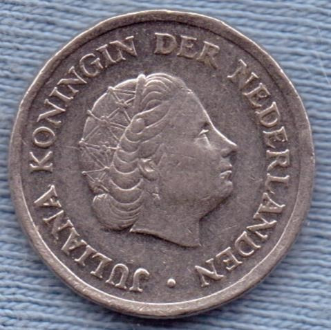 Imagen 2 de 2 de Holanda 25 Cents 1978 * Juliana I *