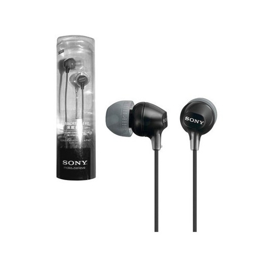 Auriculares Sony Color Negro Mdr Ex15lp - Solo En Tecsys !!