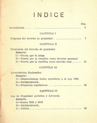 Propiedad Artistica Y Literaria - Dr.horacio F.rodriguez