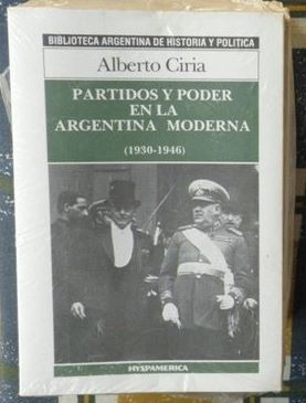 Partidos Y Poder En  Argentina Moderna/ / Ciria / Hyspaméria