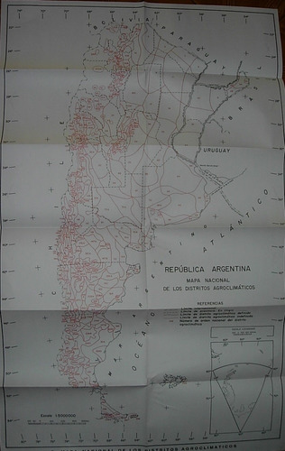 Distritos Agroclimaticos Republica Argentina Mapa Antiguo