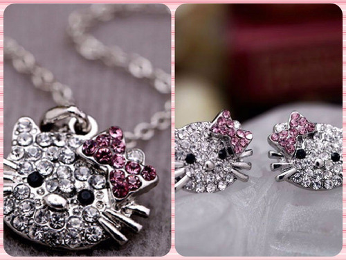 Zarcillos Collares Anillos Gato Suerte Feng Shui Accesorios