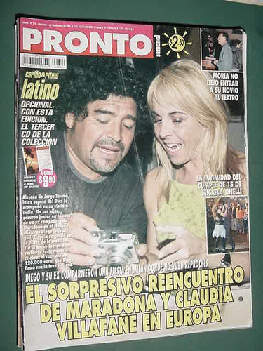 Revista Pronto 370 Diego Armando Maradona Moria Casan Tinell