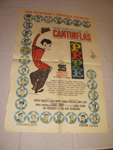 Afiche Antiguo Y Original  Con Cantinflas