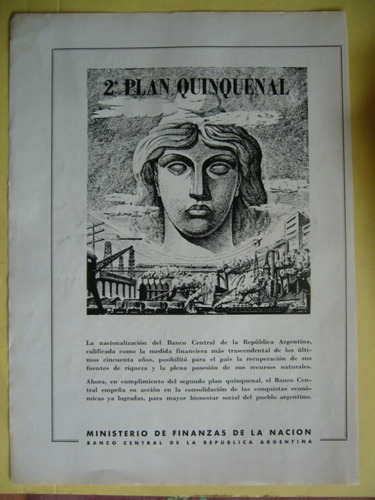 2º Plan Quinquenal / Publicidad Del Año 1954 / Perón