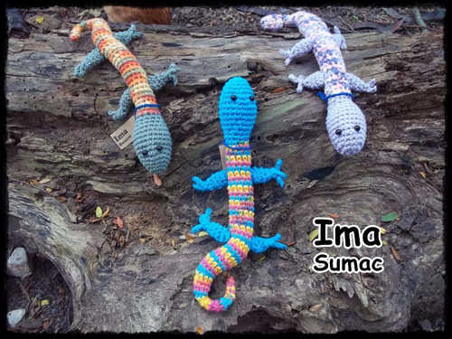 Amigurumi Lagartija Tejida Crochet Artesanal