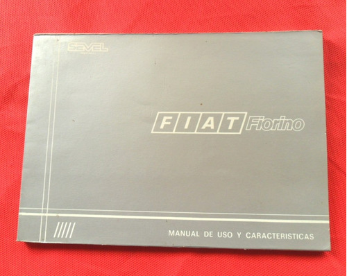 Fiat Fiorino 1989 Manual Instrucciones Original Del Dueño