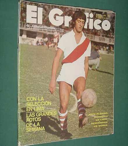 Revista El Grafico 2769 Beto Alonso River Seleccion En Lima