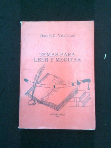 Temas Para Leer Y Meditar Osiris G Villegas