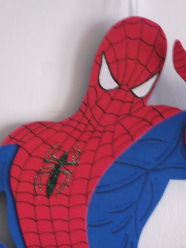Cartel Cumpleaños - Spiderman H. Araña - Goma Eva 58 X 36 Cm