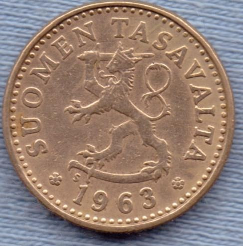 Finlandia 10 Pennia 1963 * Republica *