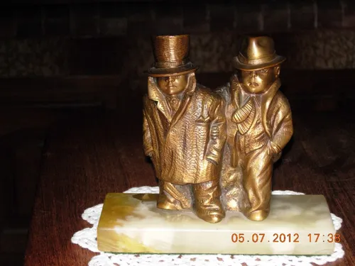 Pareja De Hombres Guapos De Bronce Macizo Muy Pesado (Usado)
