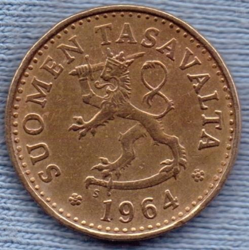 Finlandia 10 Pennia 1964 * Republica *