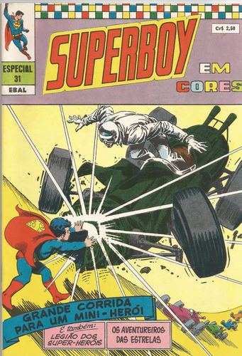 Hq Superboy Em Cores (superman) Ebal Nº 31 Legião Heróis 73 (Usado)