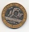 Francia 10 Francos Año 1988 Bimetálica Mm 1221
