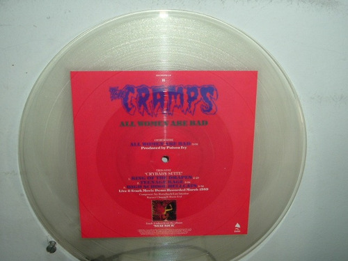 The Cramps All Women Are Bad Picture Disc Americano