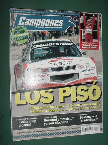 Revista Automovilismo Campeones 39 Schumacher Furlan Bessone