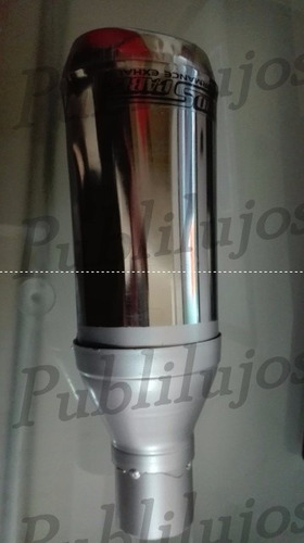 Resonador Cromado Rejilla Ovalado Exhosto Universal Oferta