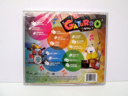 Gaturro La Musica Cd Nuevo Sellado Celofan Boedo Capital