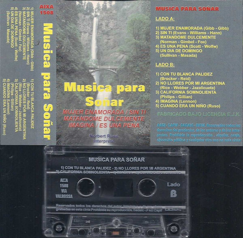 Musica Para Soñar Norbert Russ Cassette Nuevo