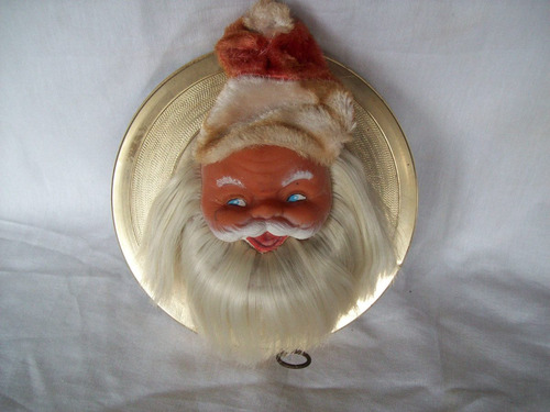 Antiguo Adorno De Pared Musical  Santa Claus