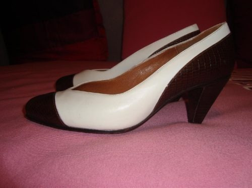 Imagen 4 de 6 de Maggio & Rossetto Stilettos 35 Bicolor 100%cuero E.gratis