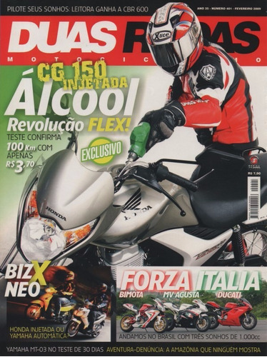 Duas Rodas N°401 Honda Cg 150 Bimota Mv Agusta Ducati Biz