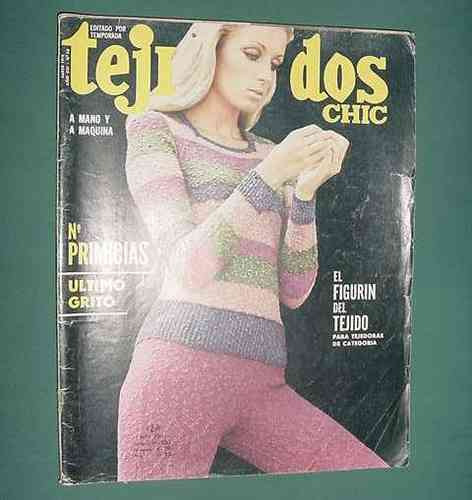 Revista Tejidos Chic 50 Mar72 Ropa Moda Costura Diseño Retro