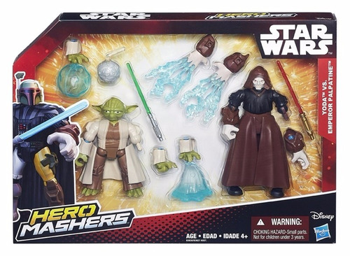 Mestre Yoda Vs Emperor Palpatine - Hero Mashers - Star Wars