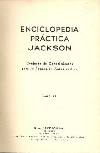Enciclopedia Practica Jackson Tomo Vi - Editorial Jackson