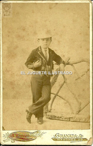 Vaquero Foto Carton Moda Retro Sombrero C 1940 España