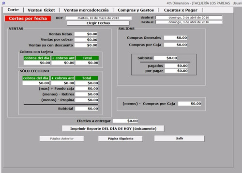 Taquerías. Programa-software. Muy Fácil Y Súper Eficaz