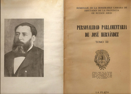 Personalidad Parlamentaria De Jose Hernandez (tomo 3 )