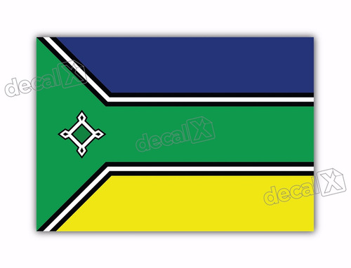 Adesivo Bandeira Amapa Resinado 4x6cm Bd20