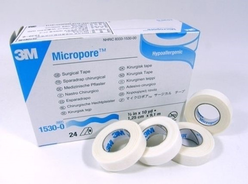 3m Micropore 1530-0 Tela Adhesiva 1,25cm X 9,1m Caja X 24