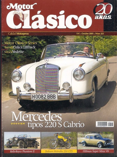 Motor Clasico 198 Jaguar Xj6 Hispano Suiza H6c Vw Golf Cabri