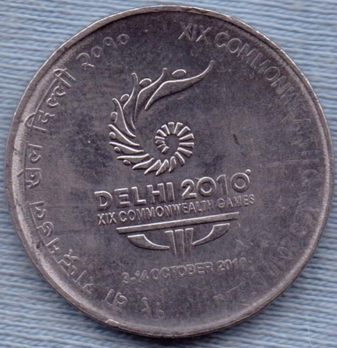 India 2 Rupees 2010 * Xix Juegos Commonwealth Delhi *