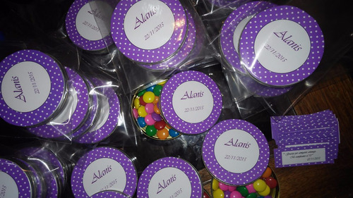 Imagen 2 de 6 de Latas Personalizadas Souvenirs Con Rocklets 7cm