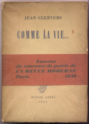 Comme La Vie... Jean Clervers (en Francés) 1944