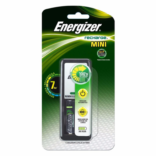 Cargador De Baterias Mini Energizer + 4 Aa Energizer