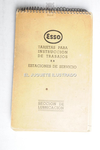 Esso Tarjetas Estacion Servicio Manual Catalogo Publicidad