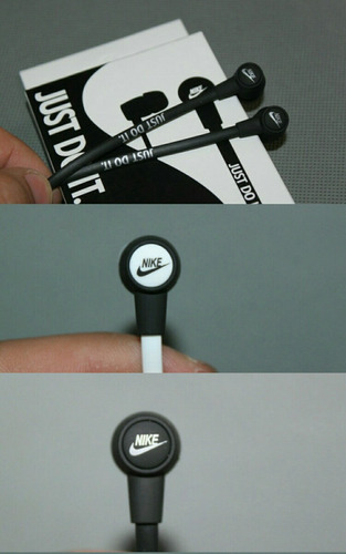 Audifonos Nike Cable Plano Jack Pug 3.5 Mm Just Do It
